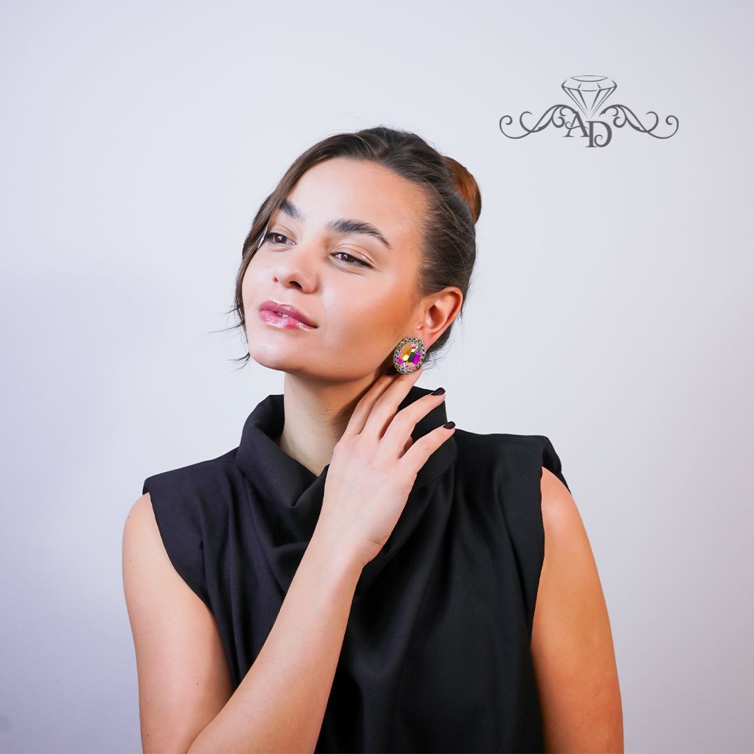 Ballroom dance clip on earrings