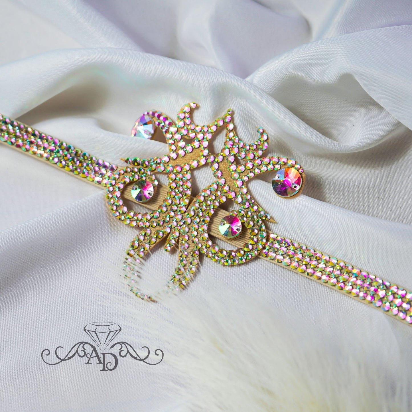 Rhinestone Thigh Garter - Jamila