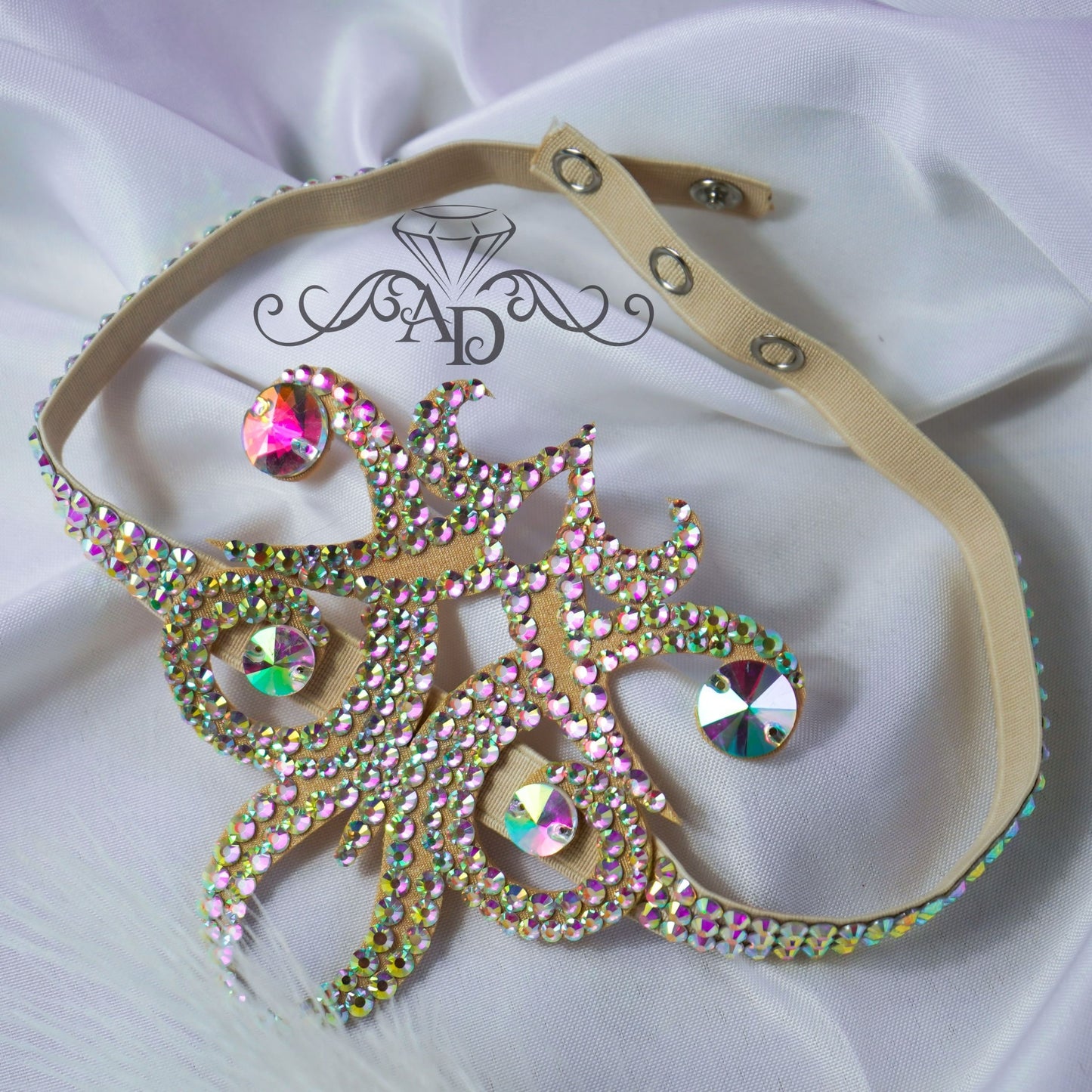 Rhinestone Thigh Garter - Jamila