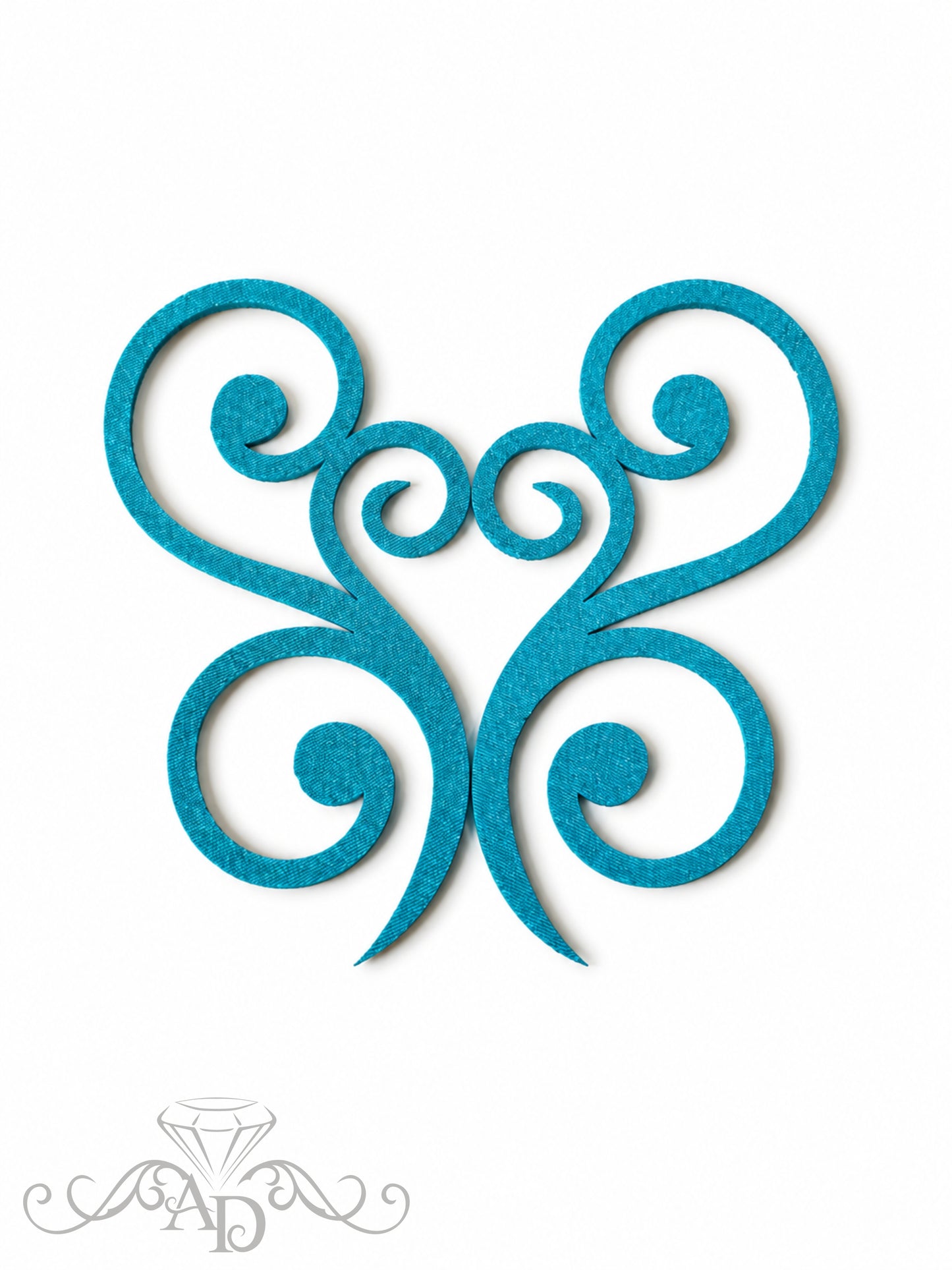 Felt swirl appliqués 20 pcs