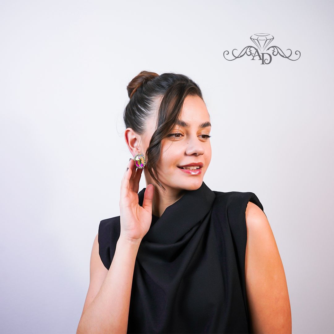 Ballroom dance clip on earrings