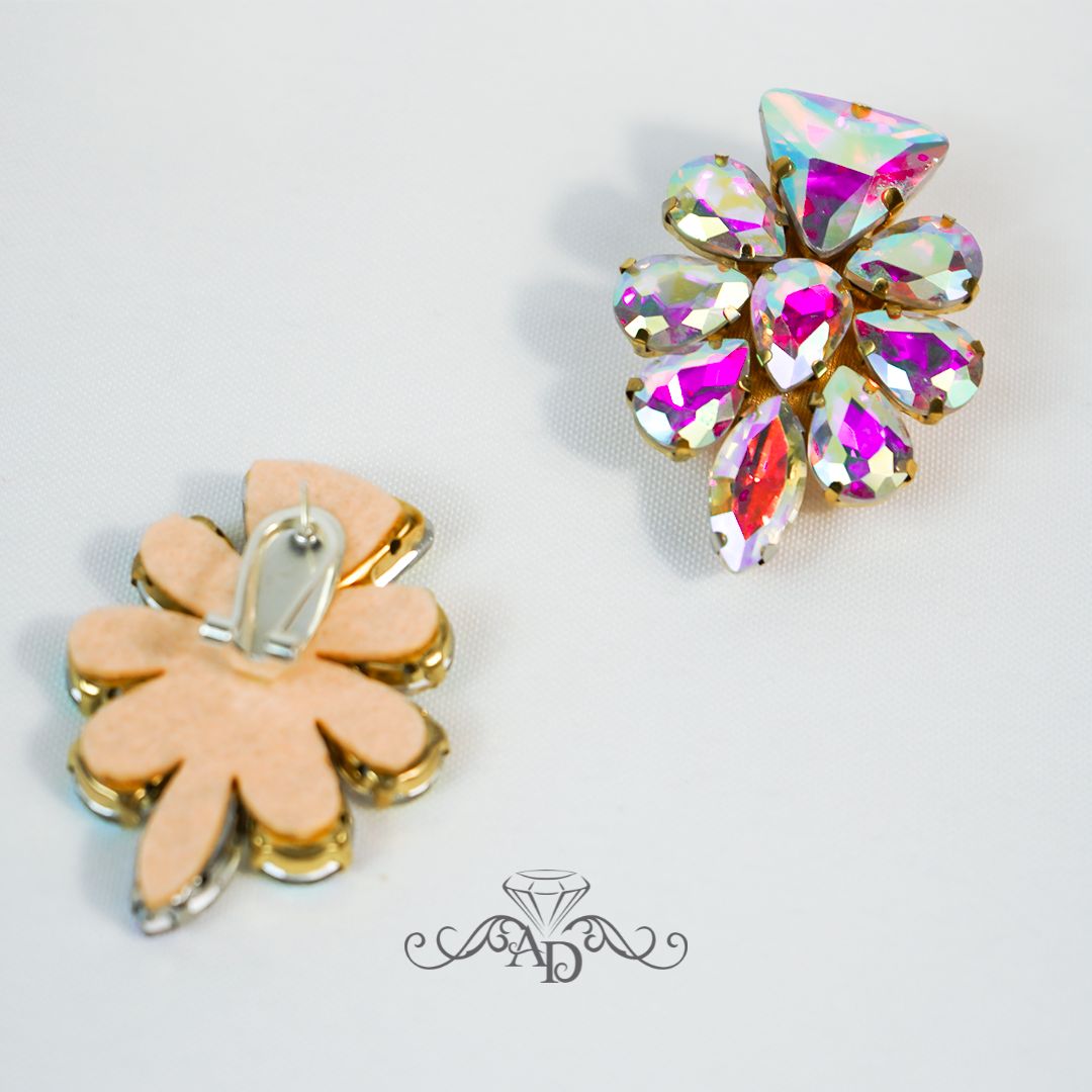 Show dance stud earrings