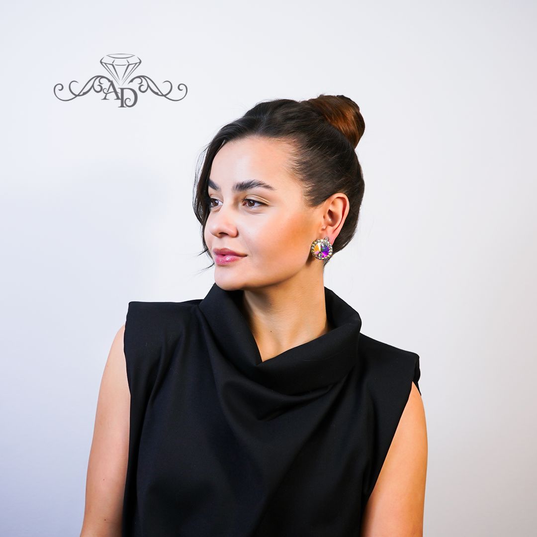 Ballroom stud earrings