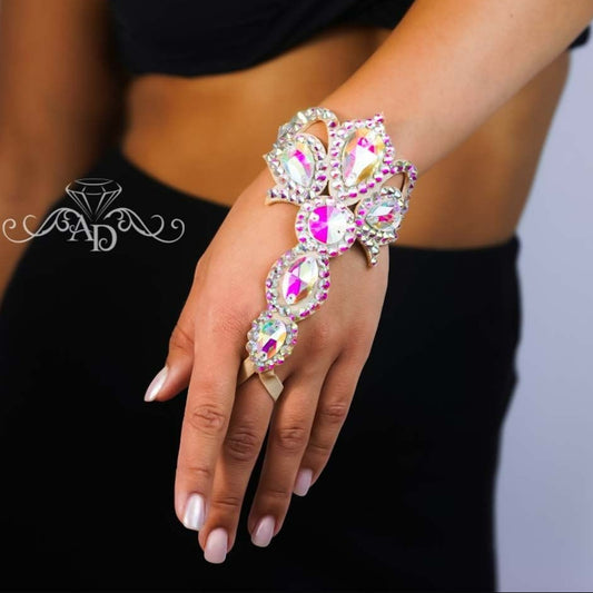 Stage Slave Rhinestone Bracelet - Amina