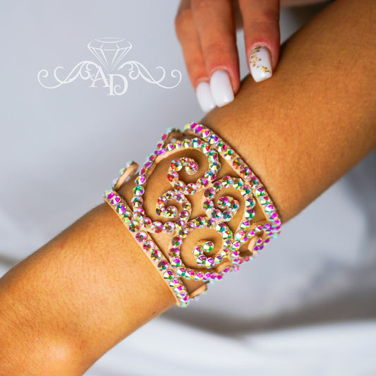 Handmade Rhinestone Bracelet - Sheila