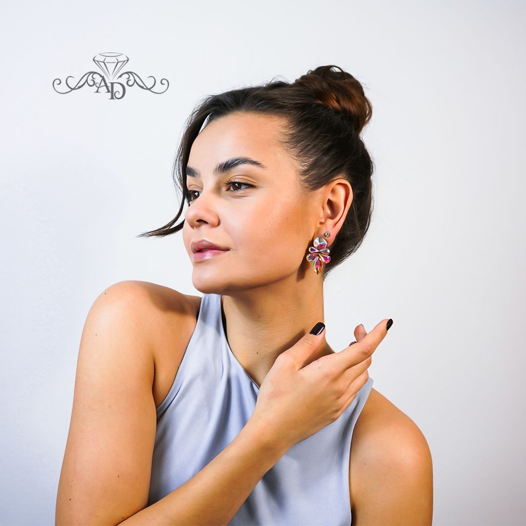 Ballroom stud earrings