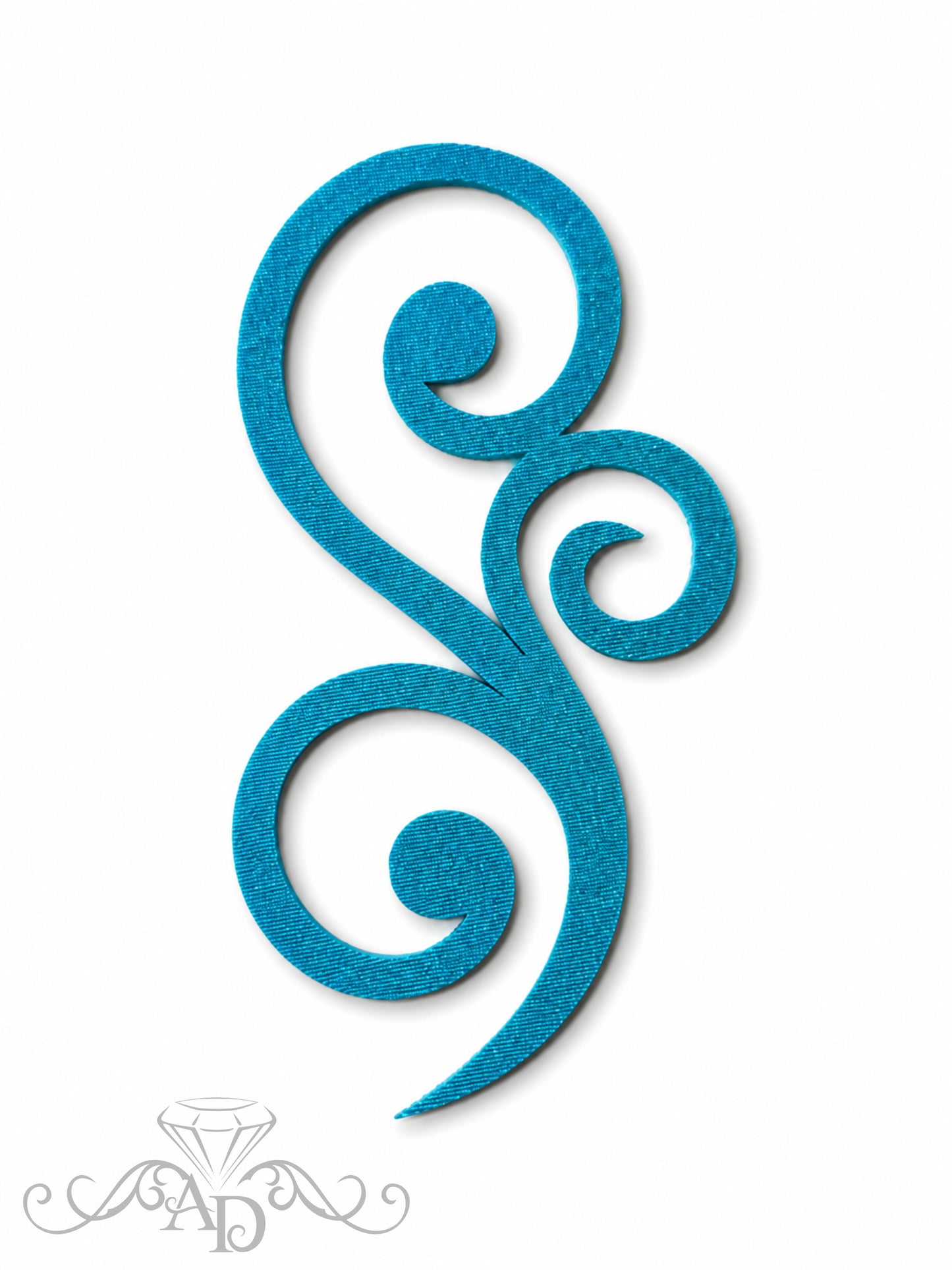 Felt swirl appliqués 20 pcs