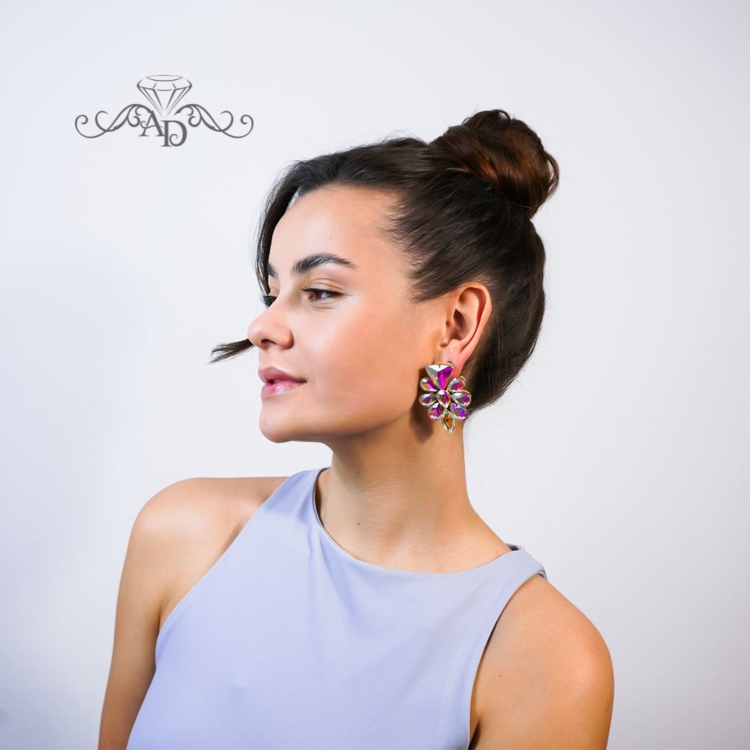 Show dance stud earrings