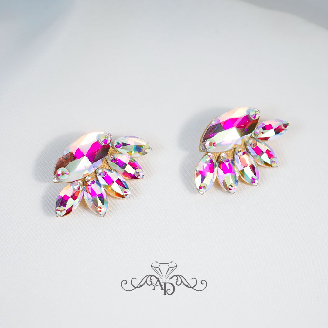 Show dance clip on earrings