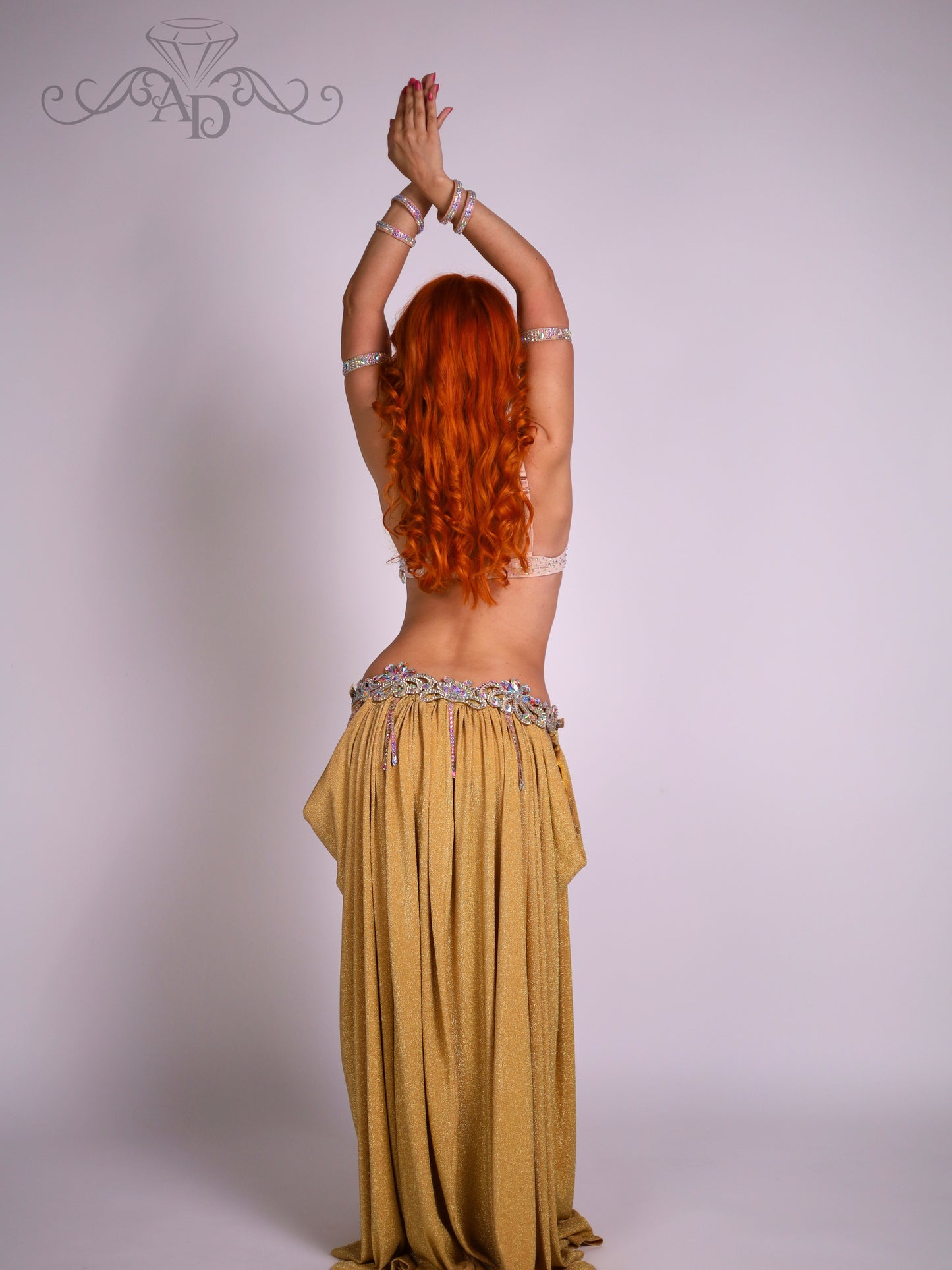 Professional Bellydance Bra and Belt Set