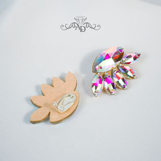 Show dance clip on earrings