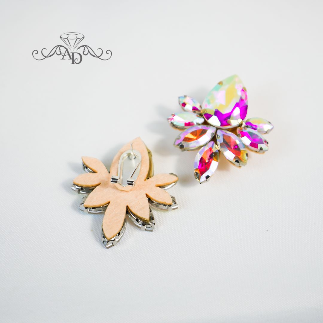 Latin dance stud earrings