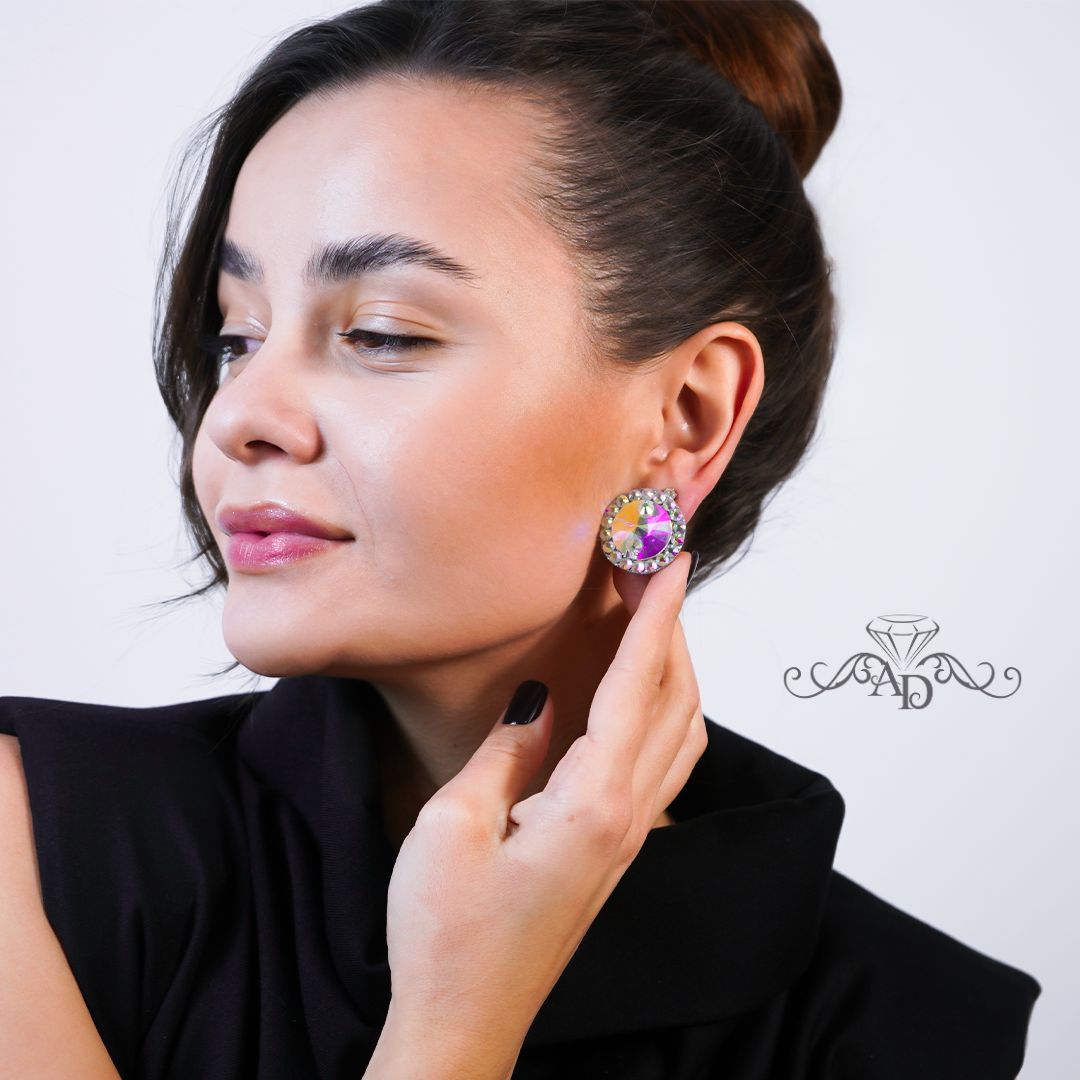 Ballroom stud earrings