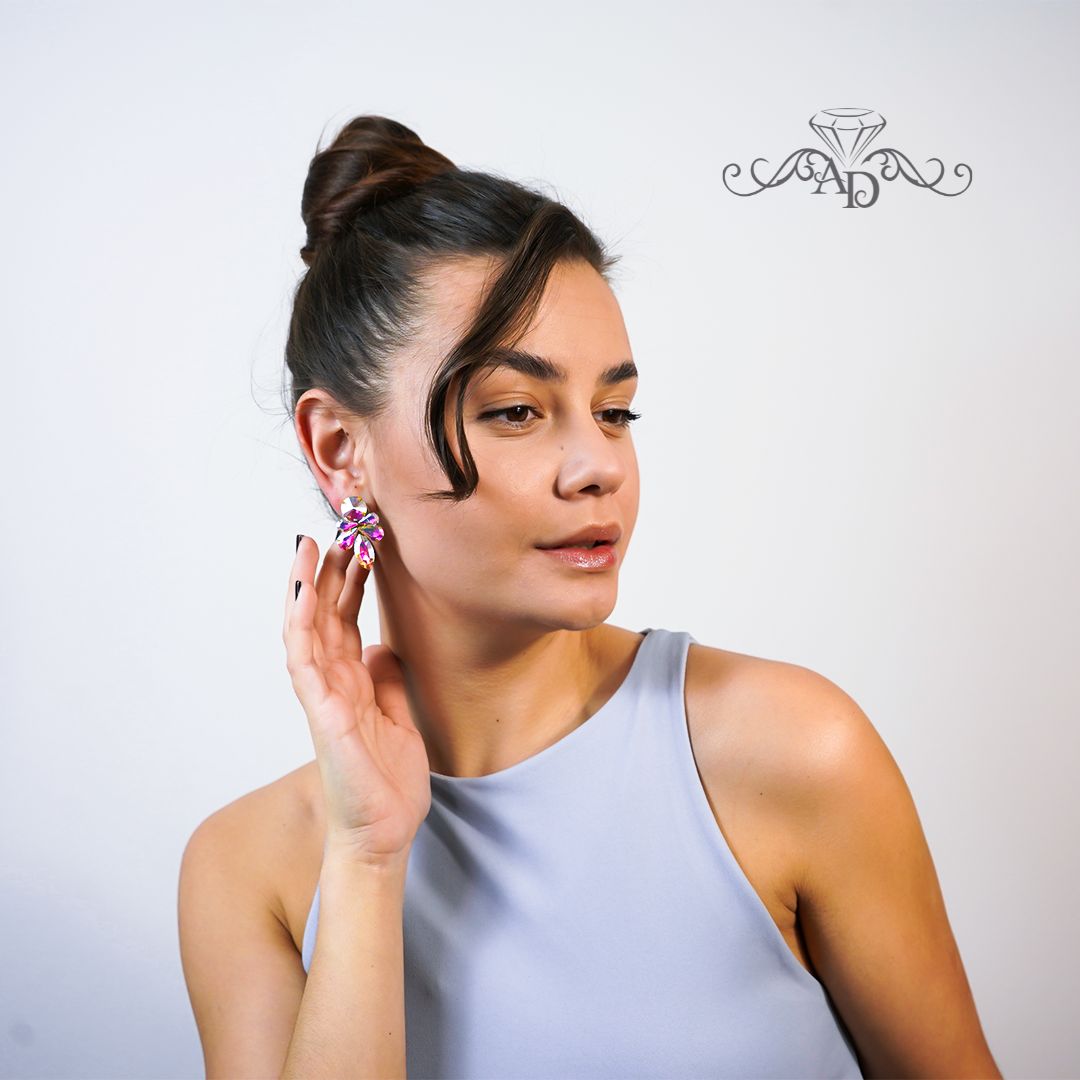 Ballroom stud earrings