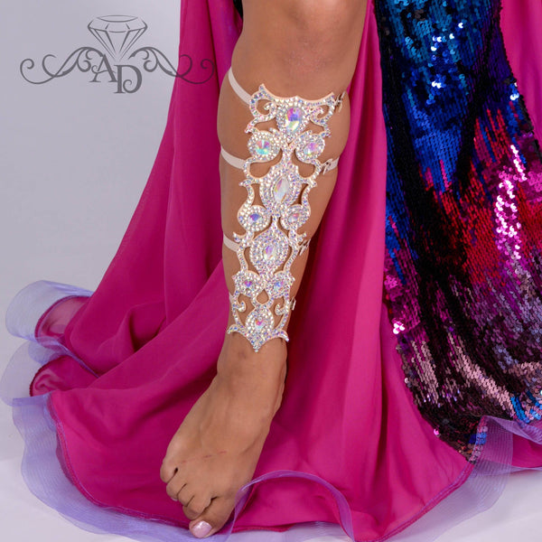 Belly Dance Rhinestone Leg Bracelet - Anetta