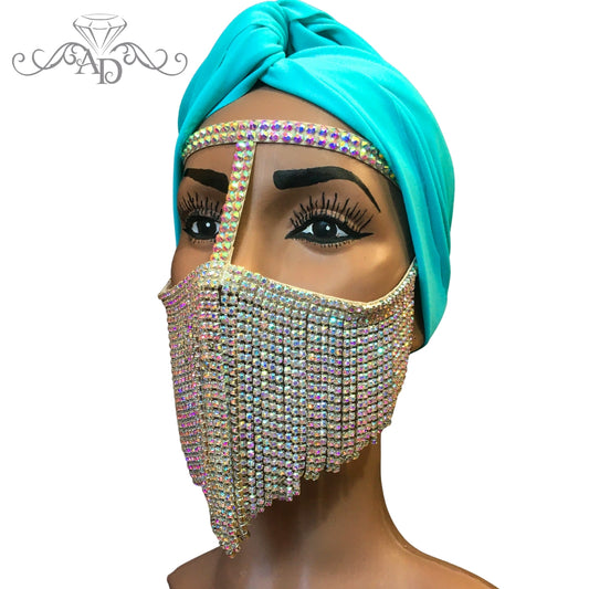 Chain Rhinestone Mask – Samanta