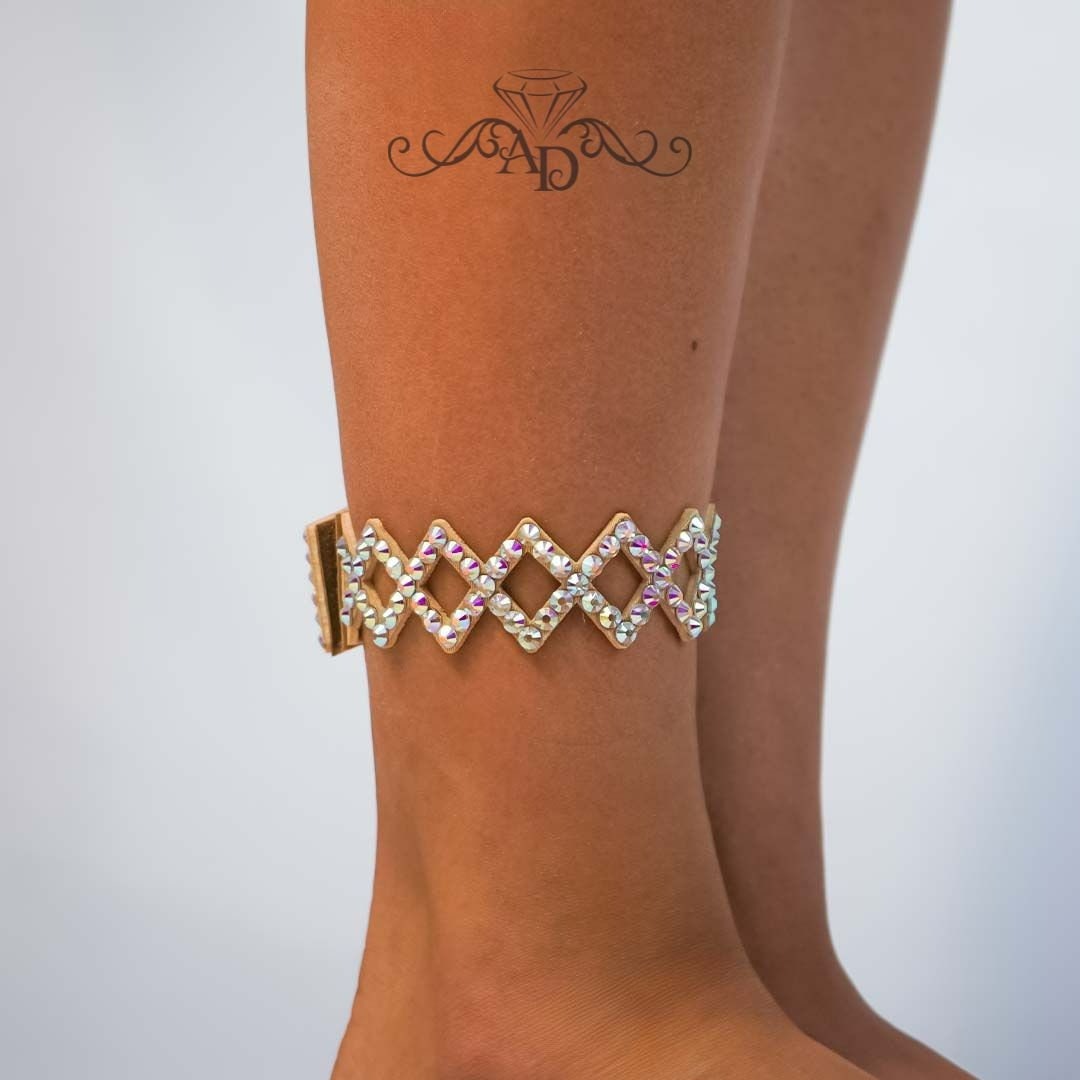 Shine-On Rhinestone Ankle Jewelry - Janice