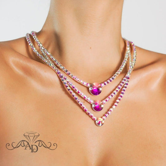Unique Rhinestone Neckpiece - Zarina