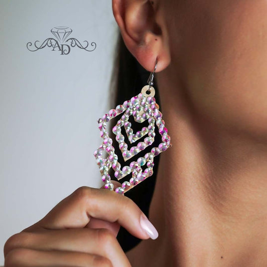 Glittering Performance Earrings - Caitlyn