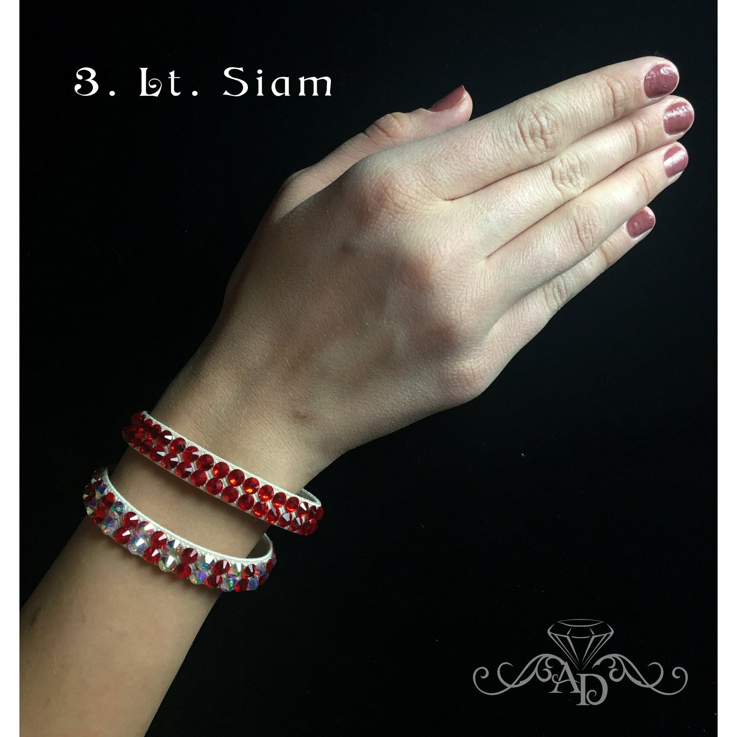 Elastic Rhinestone Wrist Cuff