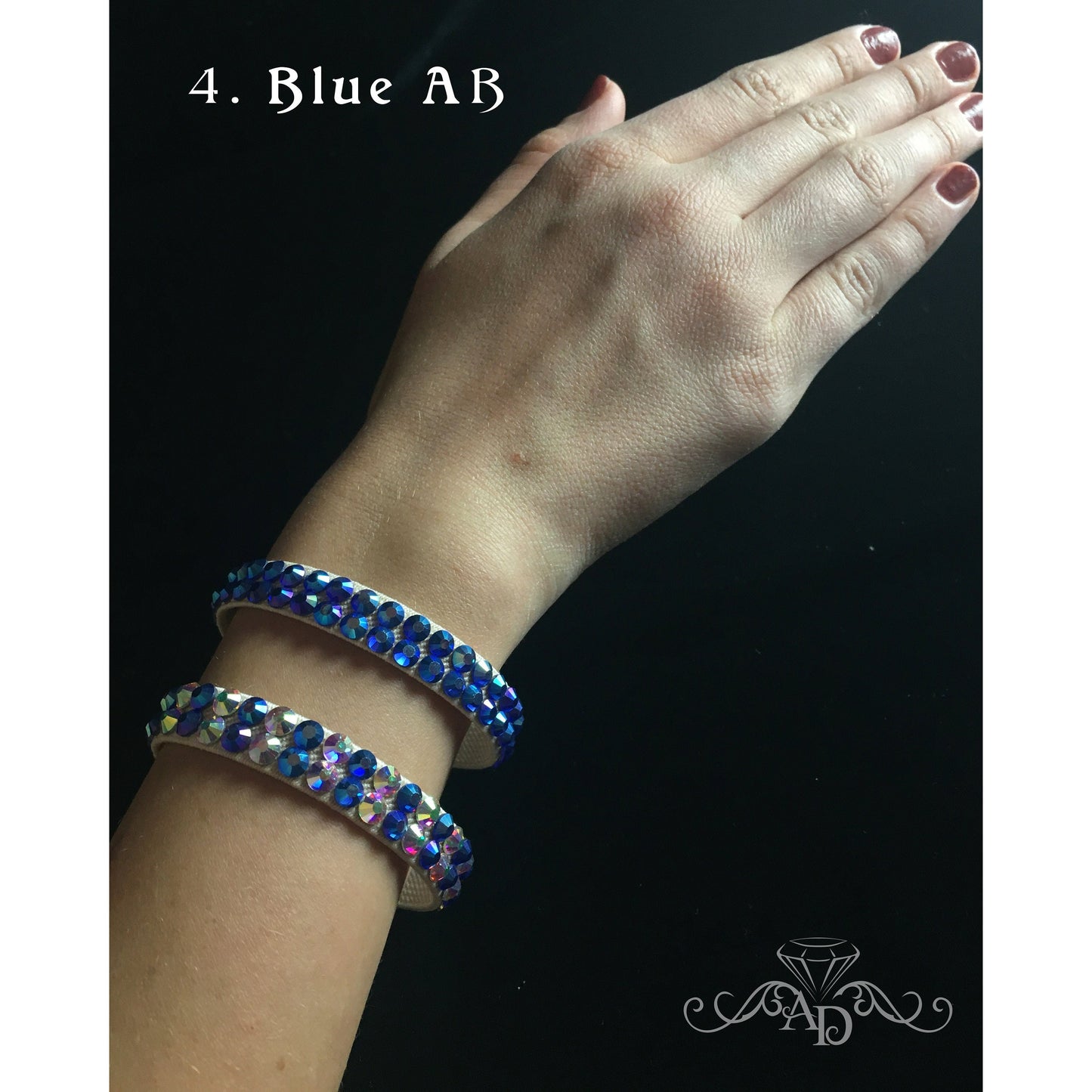 Elastic Rhinestone Wrist Cuff