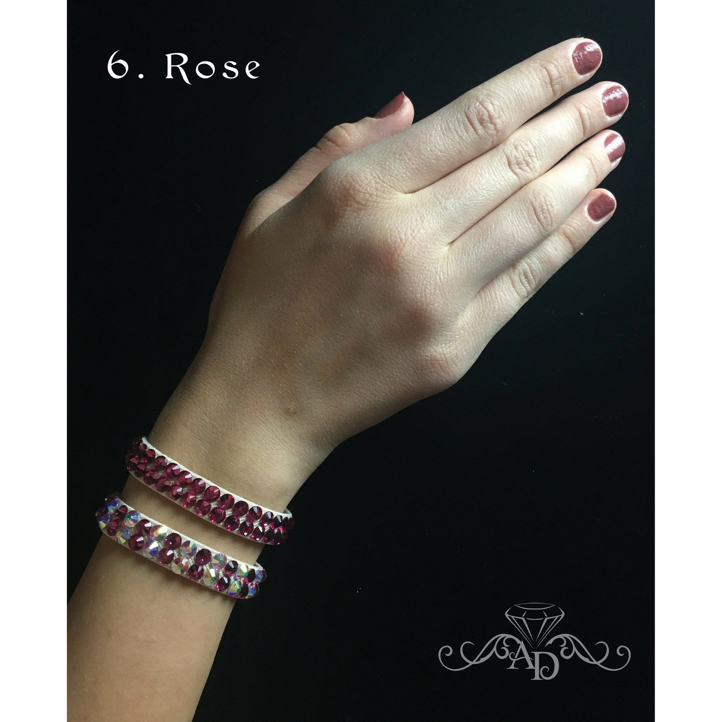 Elastic Rhinestone Wrist Cuff
