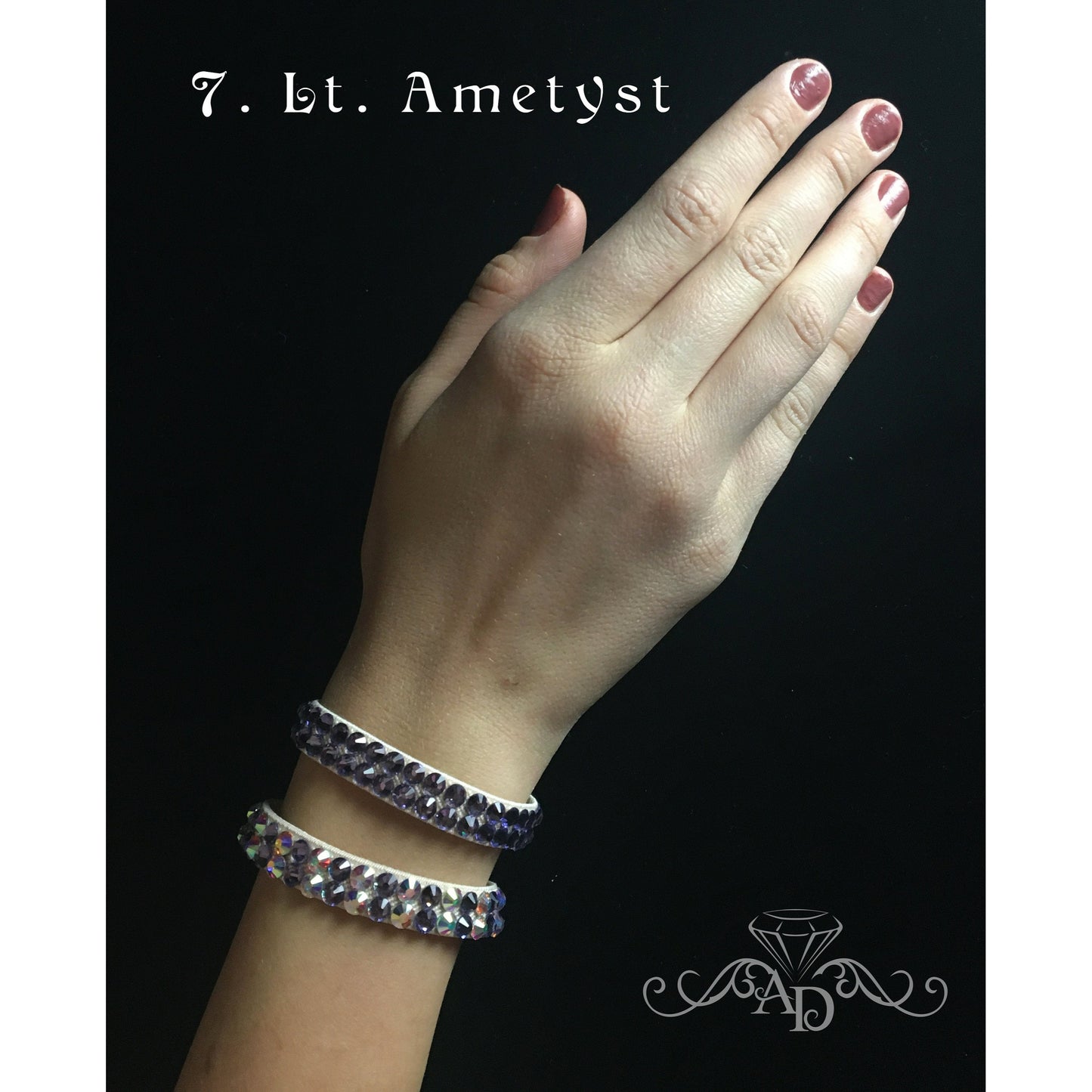 Elastic Rhinestone Wrist Cuff