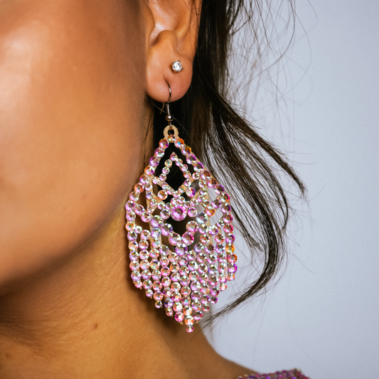 Competition-Ready Sparkle Earrings - Ember