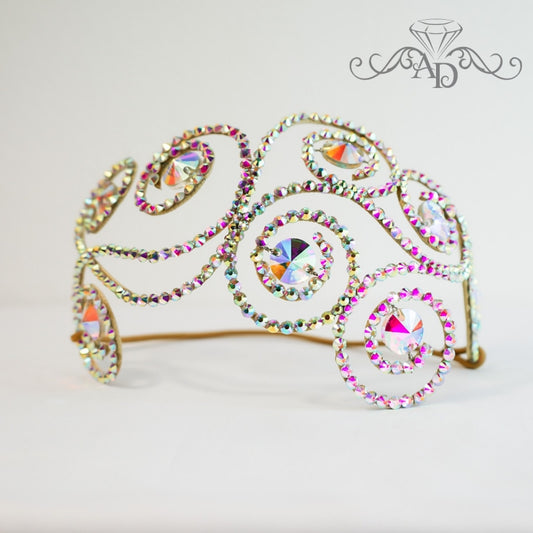 Rhinestone Wire Diadem - Amanda
