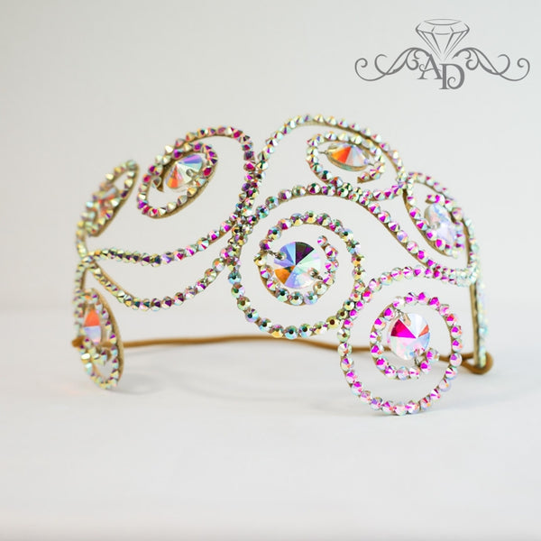 Rhinestone Wire Diadem - Amanda