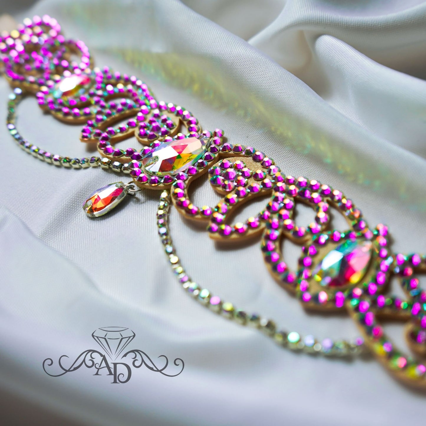 Handmade Rhinestone Choker - Hayal