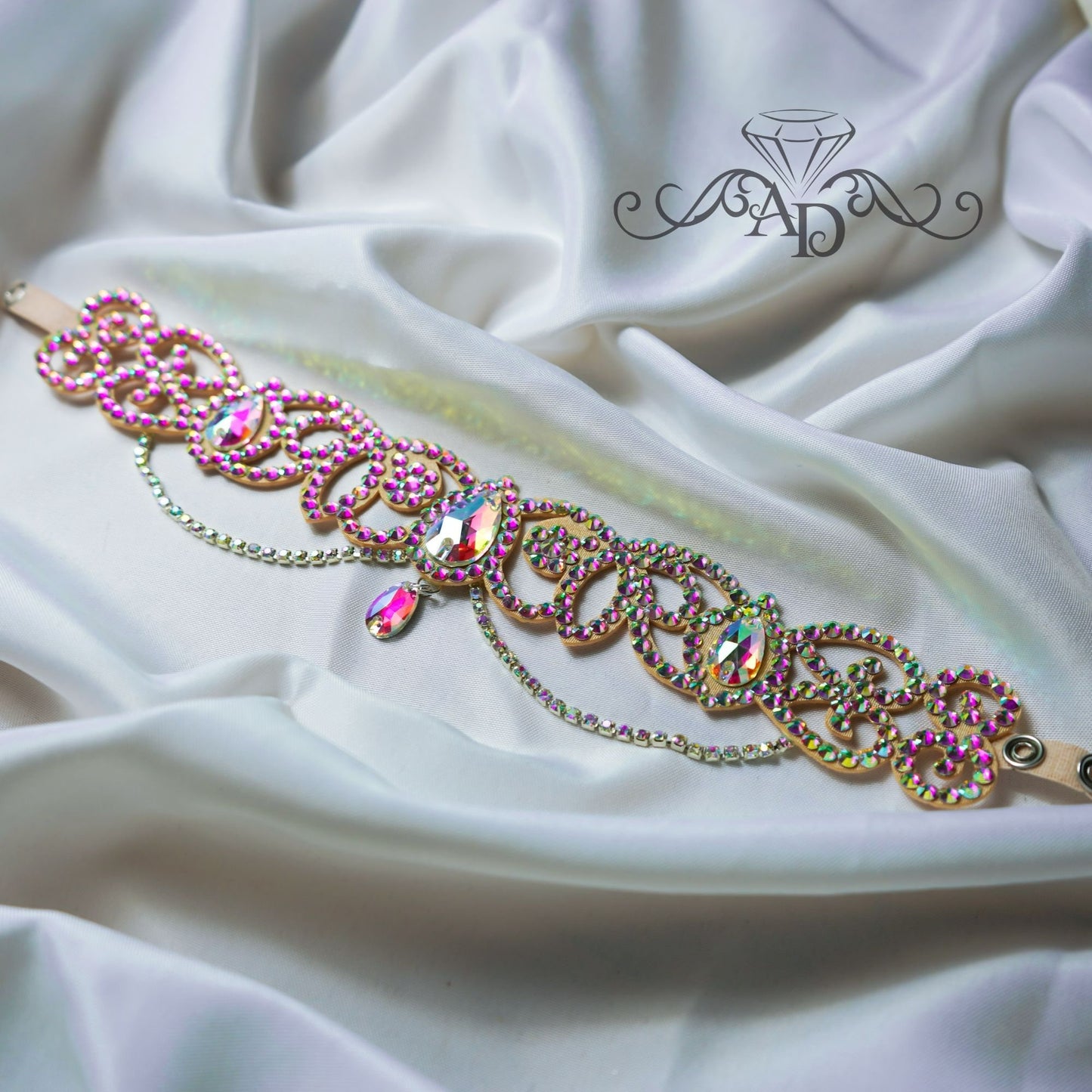 Handmade Rhinestone Choker - Hayal