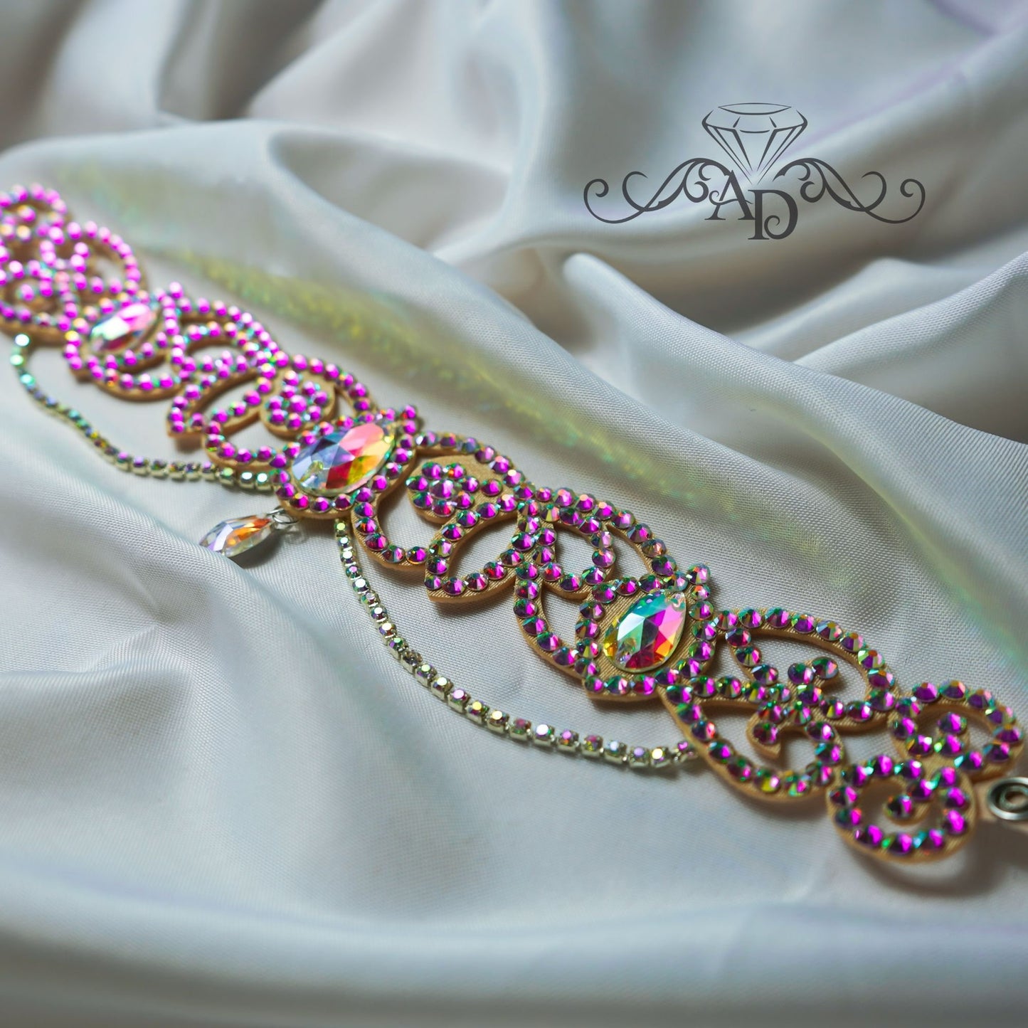 Handmade Rhinestone Choker - Hayal