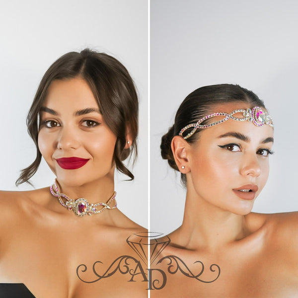 Crystal-Embellished Choker Serenity