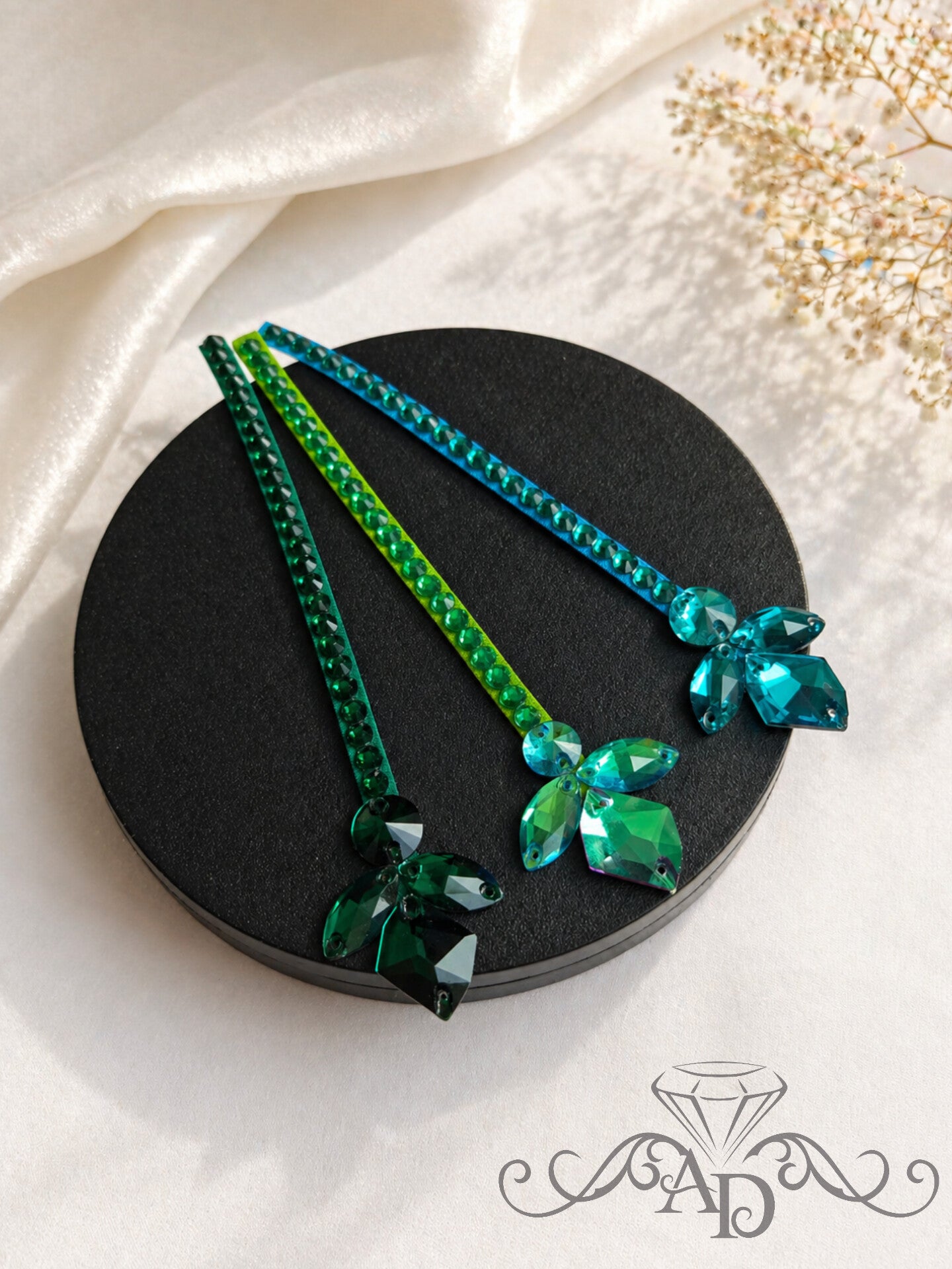 Custom Color Rhinestone Hair Accessory