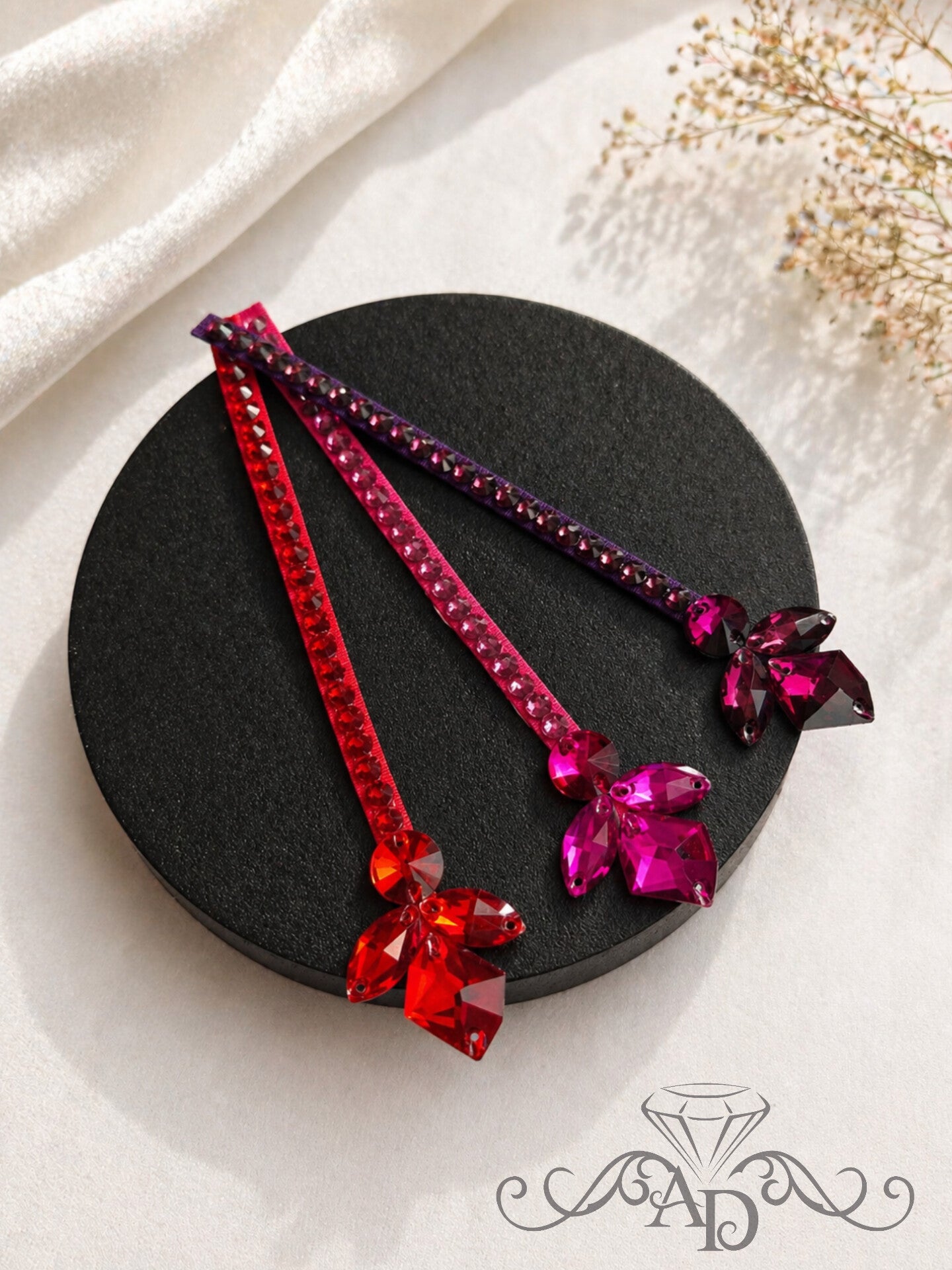 Custom Color Rhinestone Hair Accessory