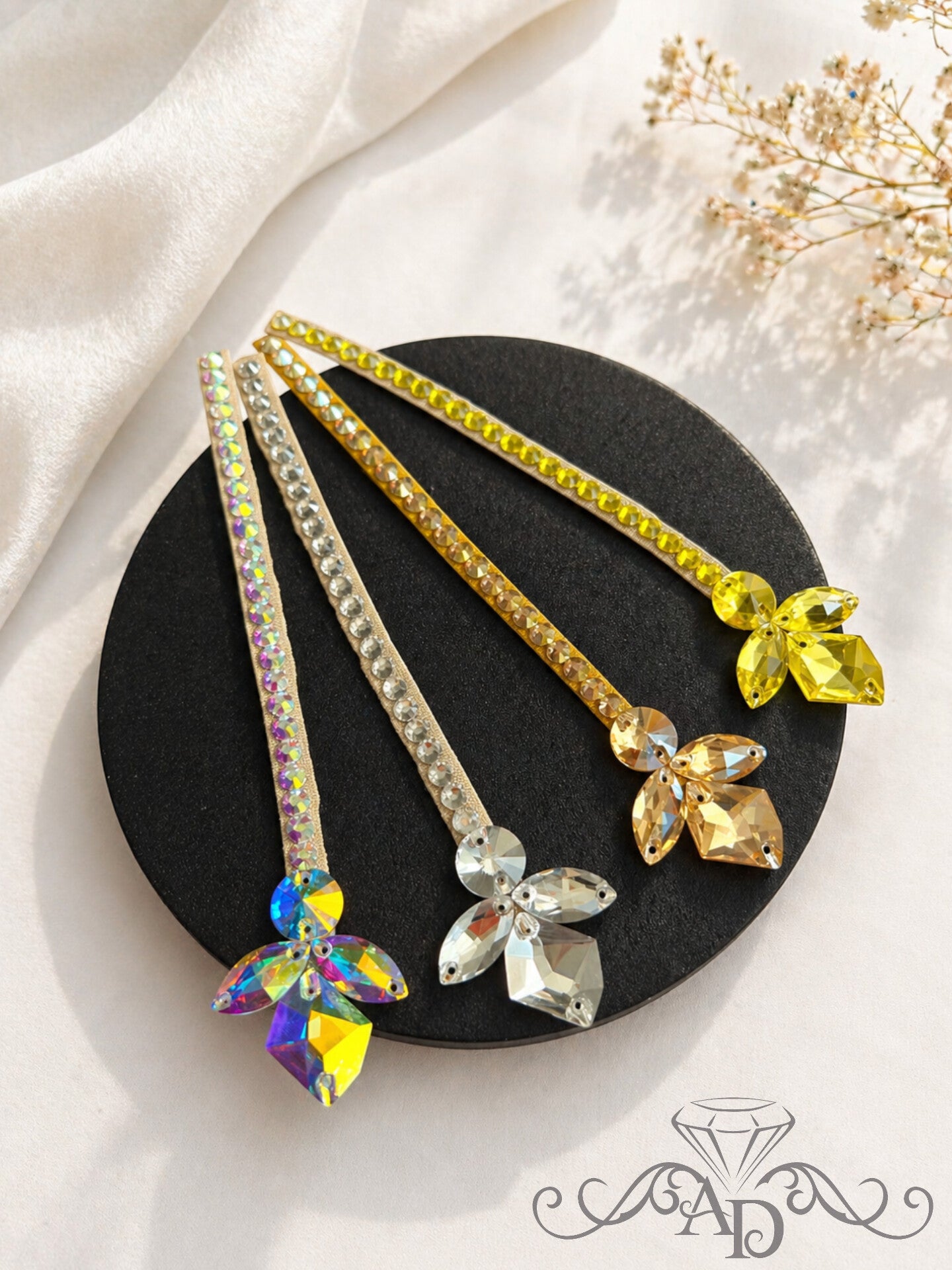 Custom Color Rhinestone Hair Accessory