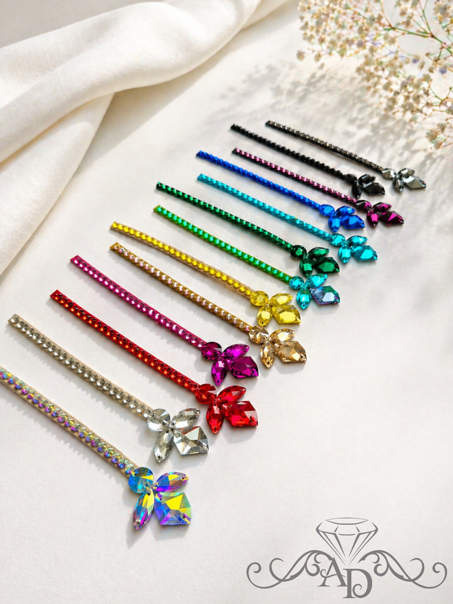 Custom Color Rhinestone Hair Accessory