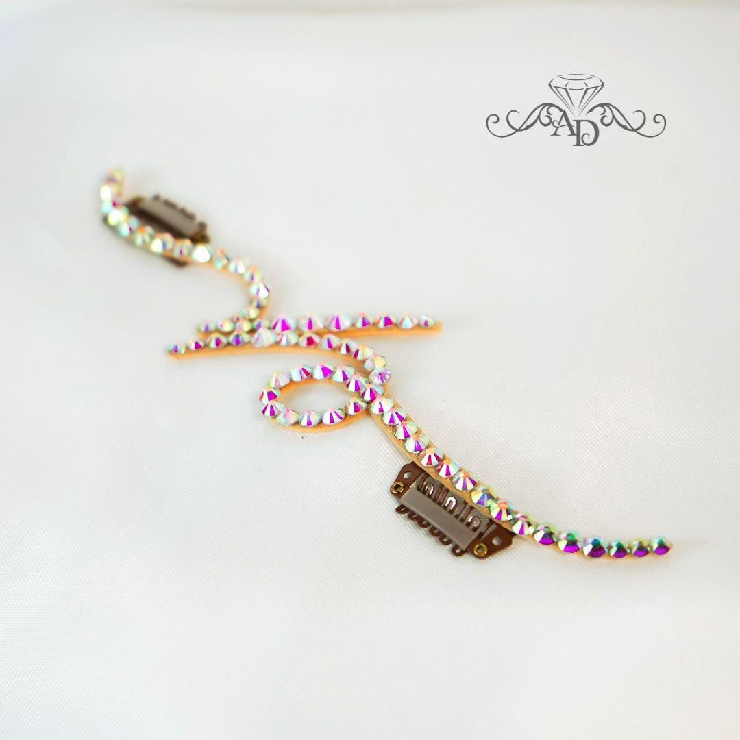 Secure Fit Rhinestone Hairpiece - Ivy