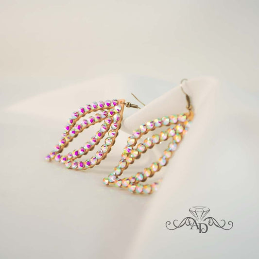 Crystal Shine Earrings for Stage - Olivia