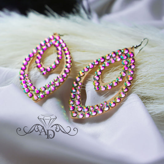 Glitter Dance Earrings - Jade