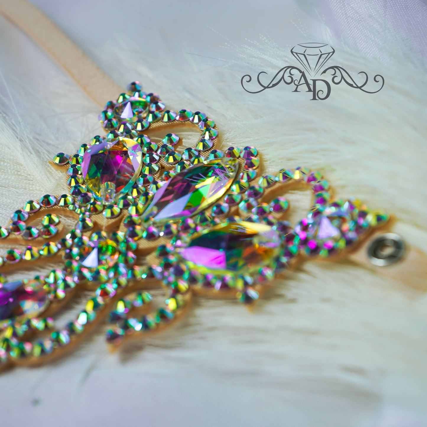 Rhinestone Toe Anklet Bracelet - Leila