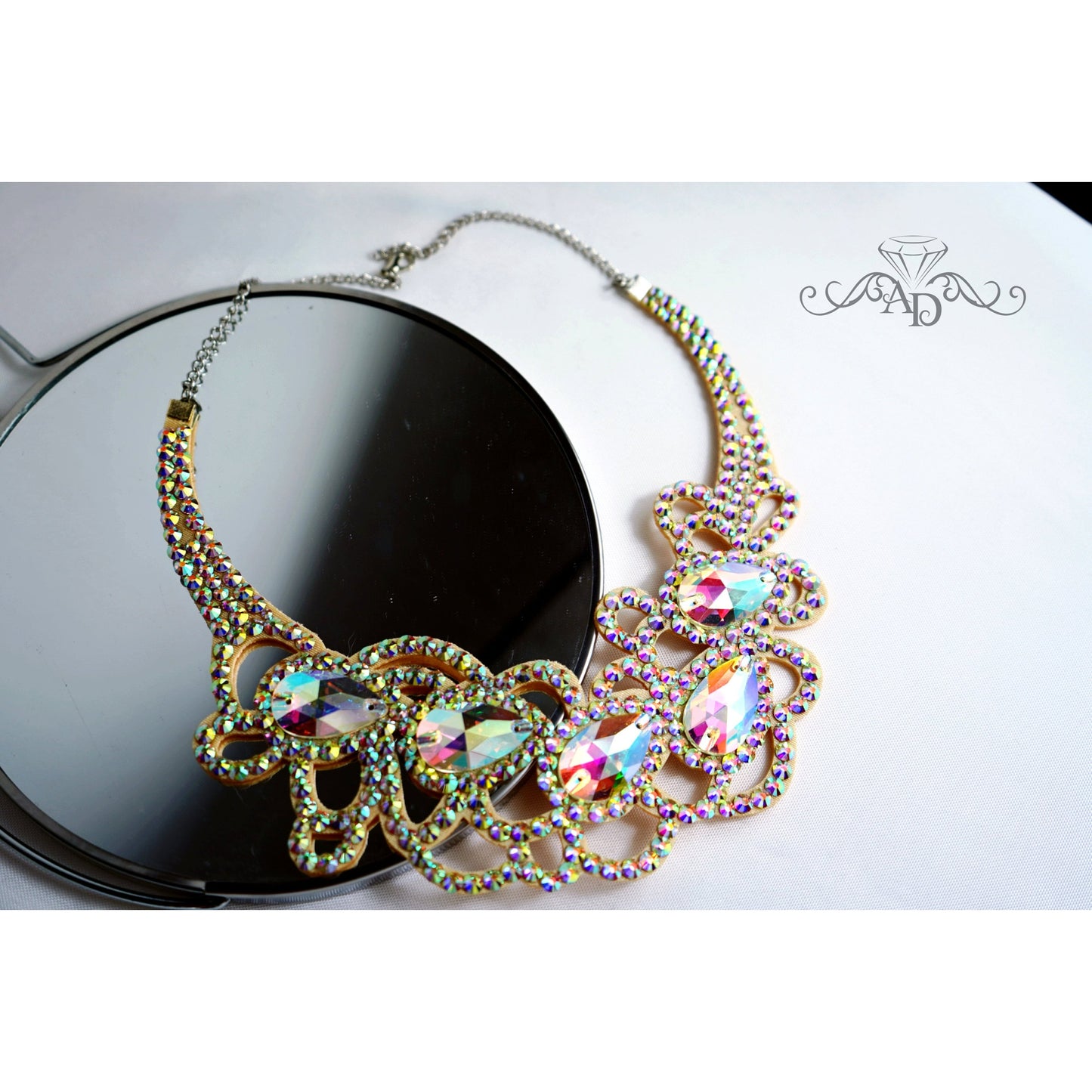 Rhinestone Necklace for Performers - Diana
