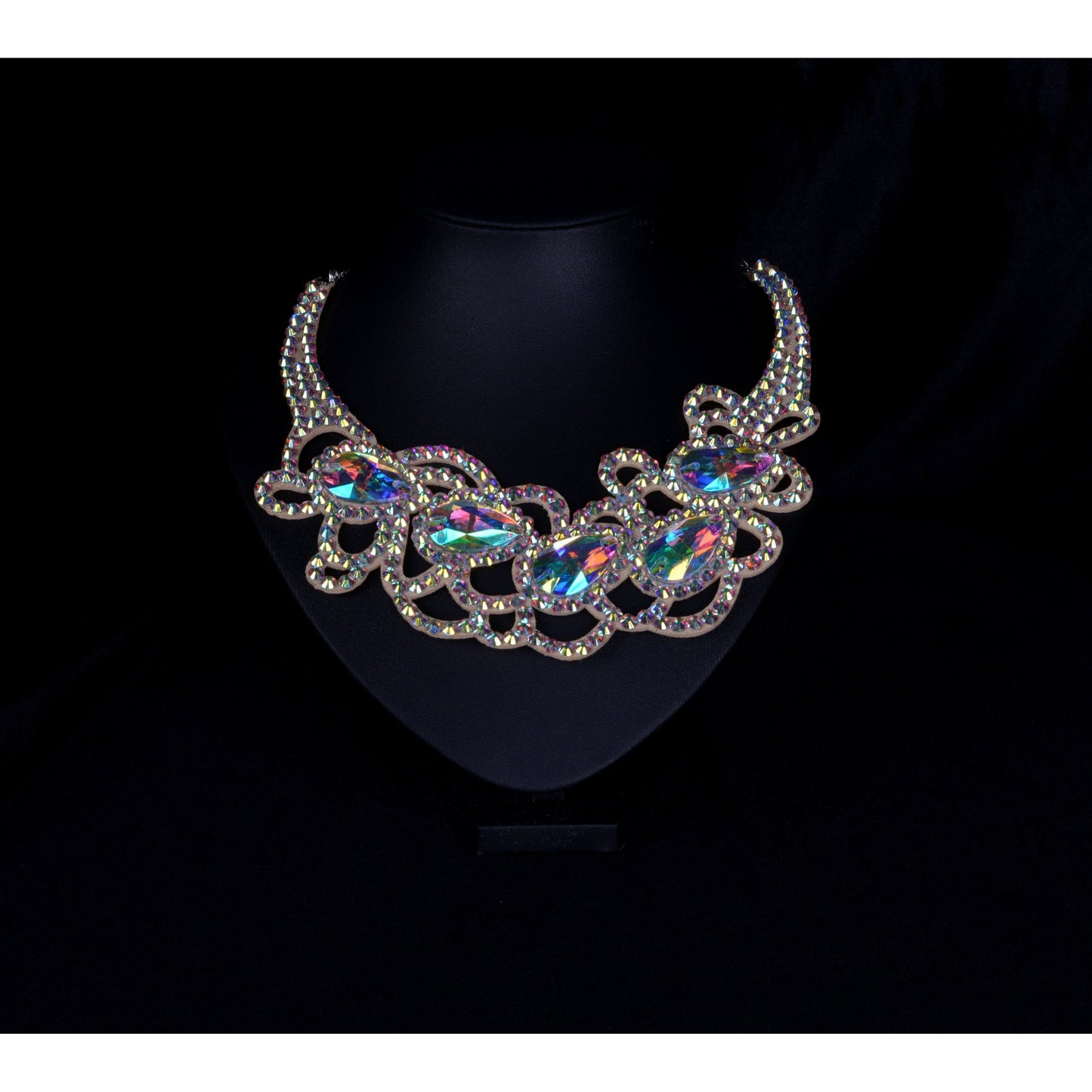 Rhinestone Necklace for Performers - Diana