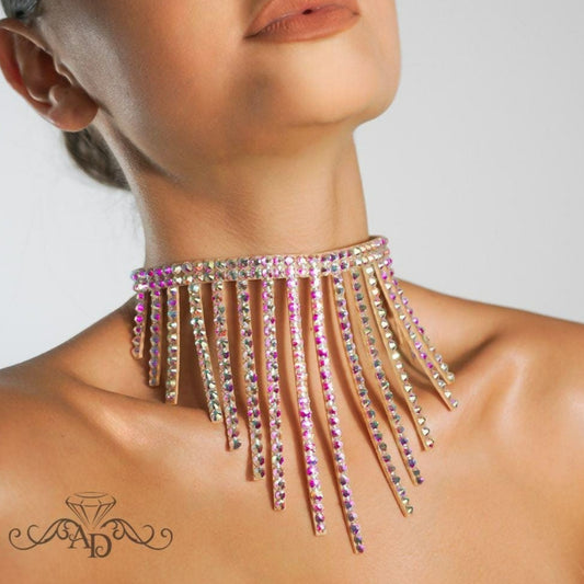 Crystal Choker Necklace - Hazel