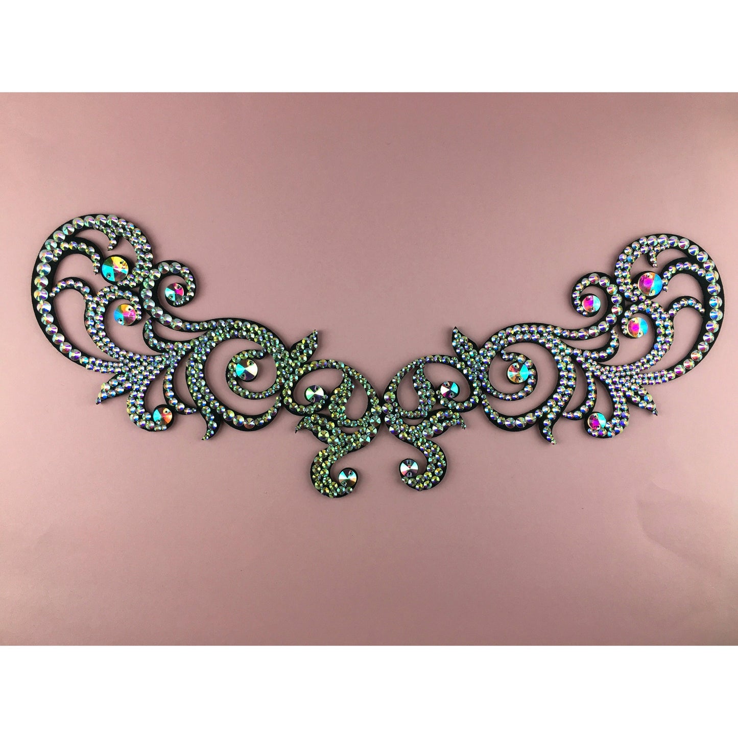 Custom Color Felt Rhinestone Applique for Dance Costumes