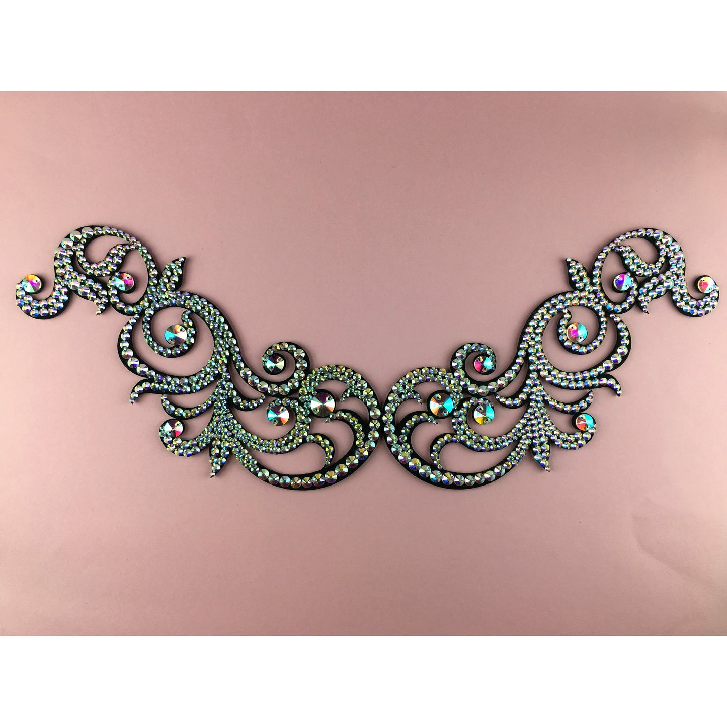 Custom Color Felt Rhinestone Applique for Dance Costumes