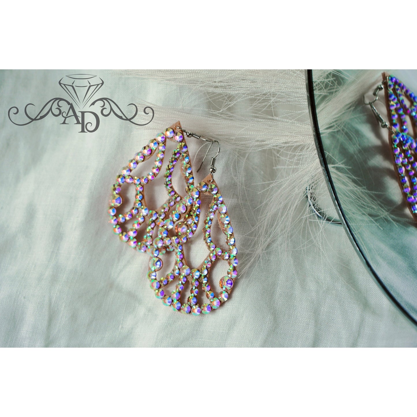 Light Reflecting Dance Earrings - Charlotte