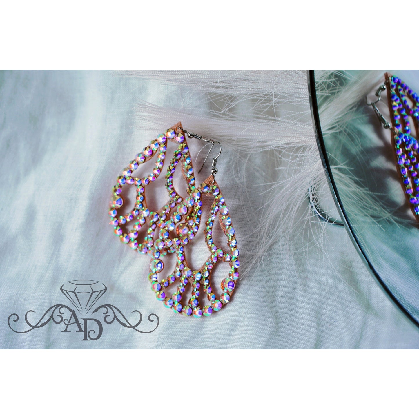 Light Reflecting Dance Earrings - Charlotte