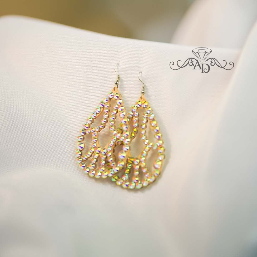 Light Reflecting Dance Earrings - Charlotte